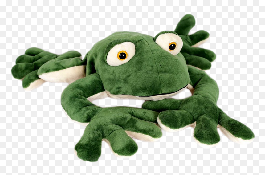 Stuffed Toy, HD Png Download - green frog png