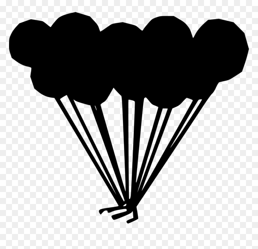 Transparent Balloons Black And White Clipart, HD Png Download - camel silhouette png