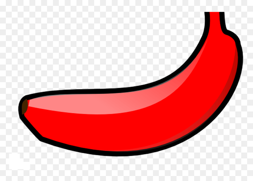 Red Banana Clip Art At Clkercom Vector Clip Art Online, HD Png Download - banana clip art png