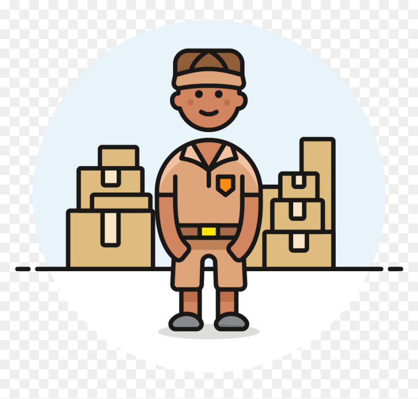 Hamburger Mailman Clipart, HD Png Download - mail man png