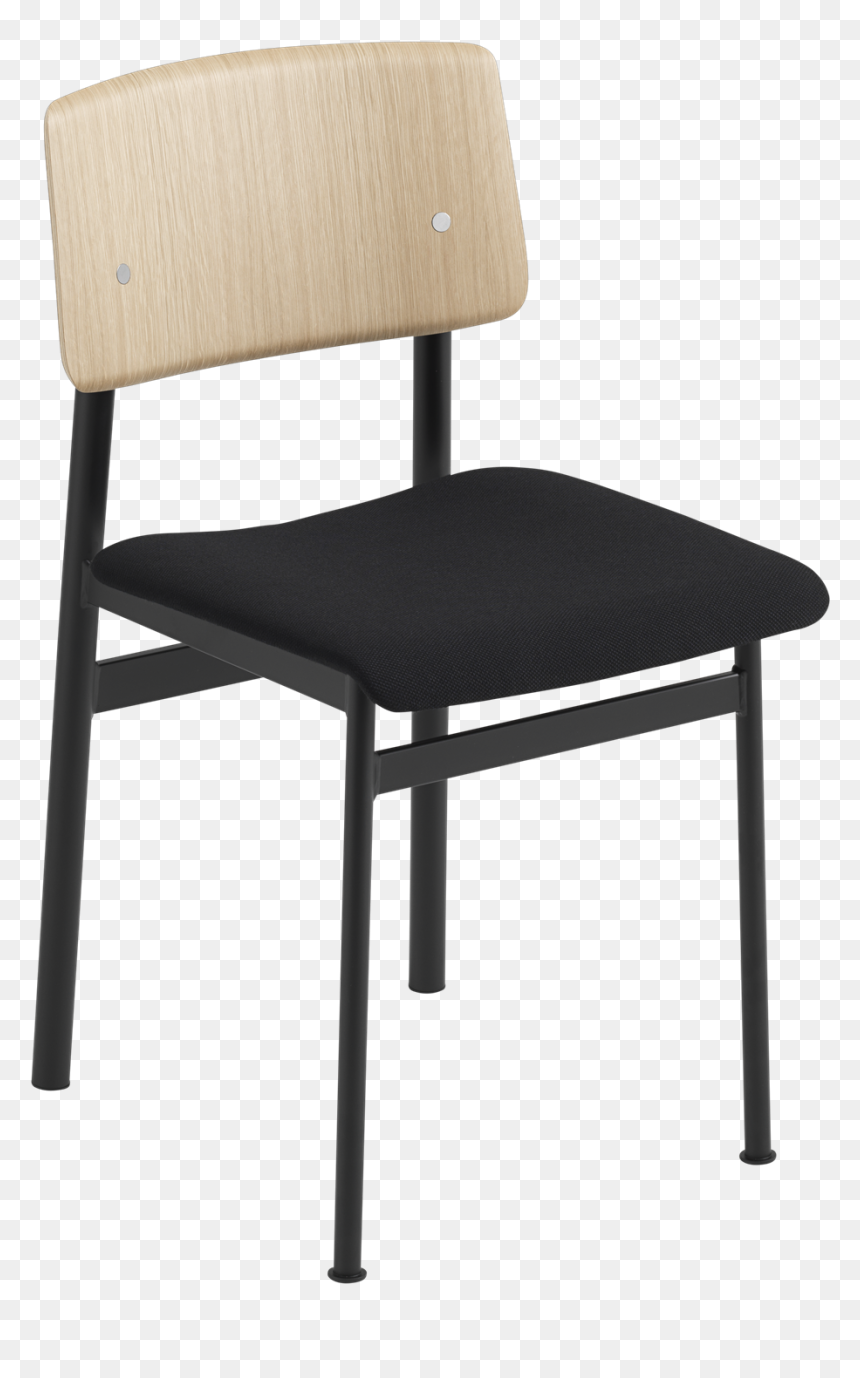 40011 190 Loft Chair Steelcut 190 Blackoak 1515593832 - Muuto Loft Bar Stool, HD Png Download - steel chair png