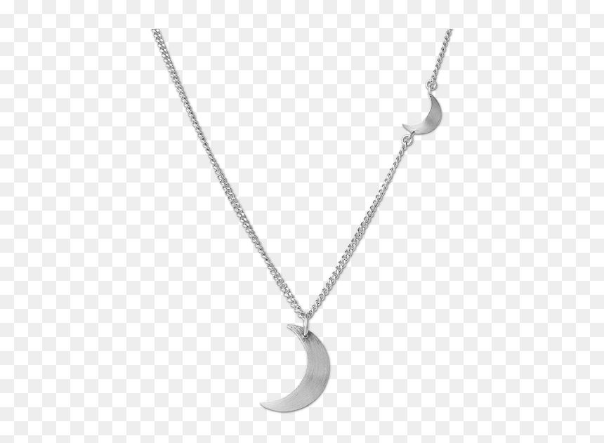 Combination Of Half Moon Necklace And Half Moon Pendant"
 - Half Moon Necklace Png, Transparent Png - pixel moon png