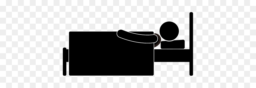 Bed At Getdrawings Com - Today Is My Week Off, HD Png Download - bed silhouette png