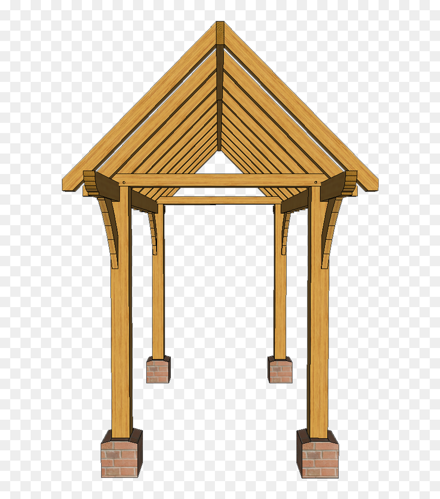 N1 4 Post Pergola 3d1 Edited-1 - Lumber, HD Png Download - pergola png
