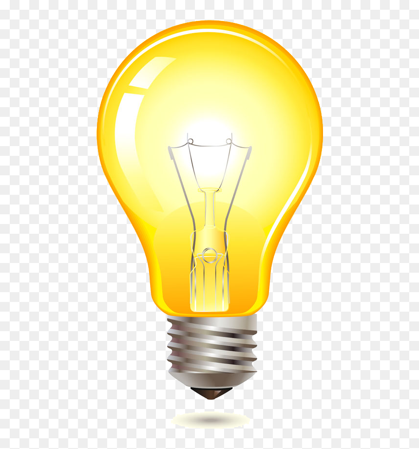 Incandescent Light Bulb, HD Png Download - idea bulb png