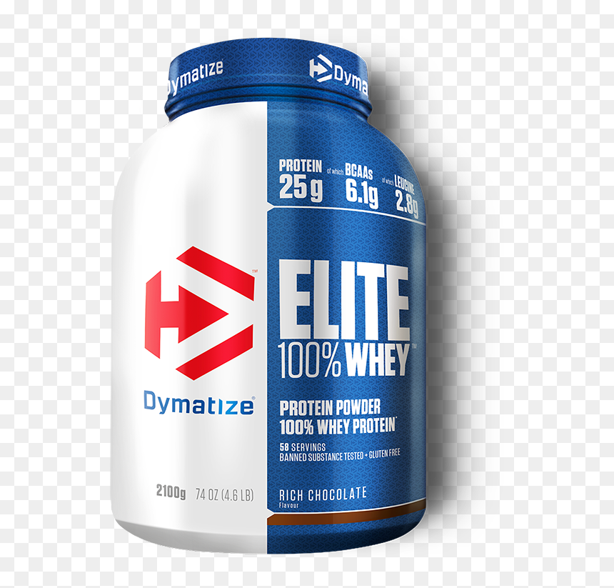 Dymatize Elite 100% Whey Protein, HD Png Download - whey png