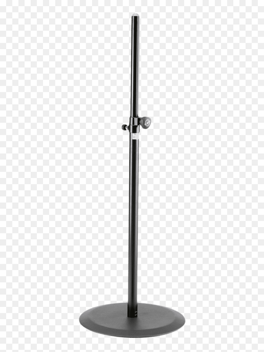 Round Base Speaker Stand, HD Png Download - mic on stand png