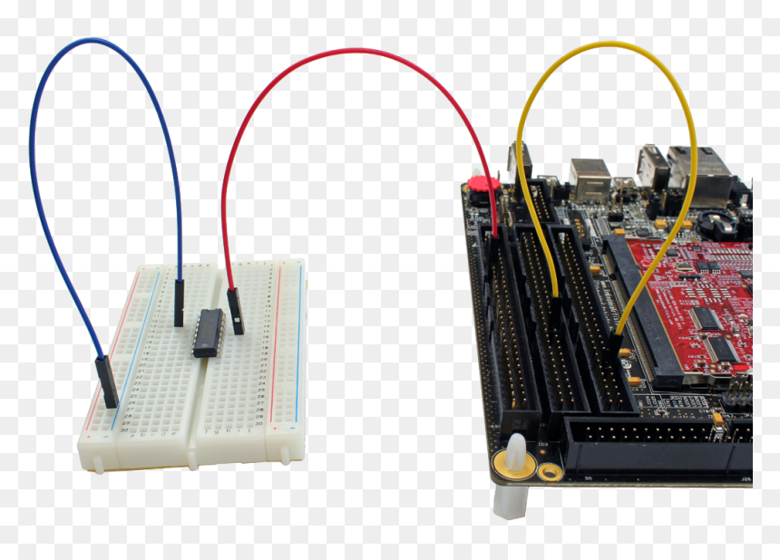 Jumper Wires Breadboard To Kit - Breadboard With Jumper Wires, HD Png Download - jumper cables png