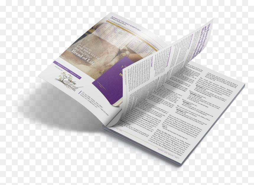 Magazine, HD Png Download - open holy bible png