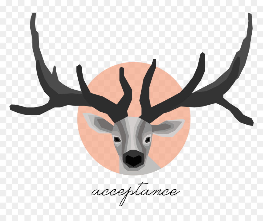 Elk, HD Png Download - reindeer antlers png tumblr