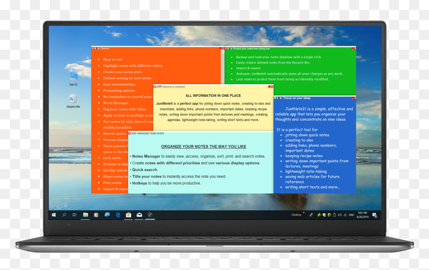 All Information In One Place - Control, HD Png Download - colorful post it notes png