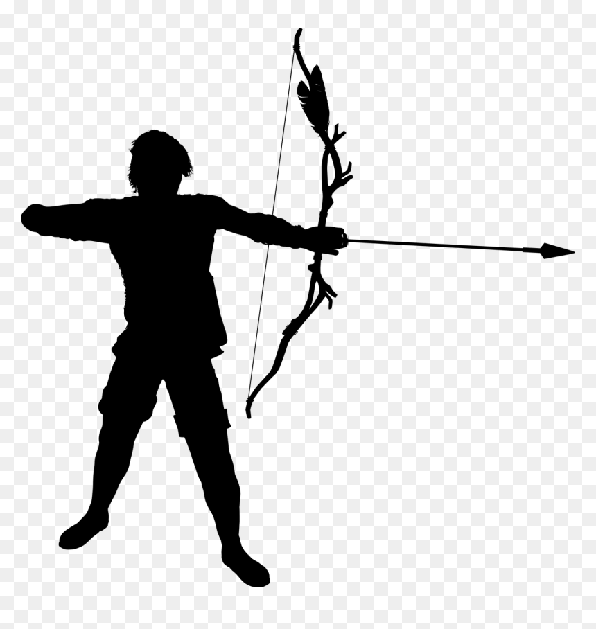 Archery Clipart, HD Png Download - arrow png bow