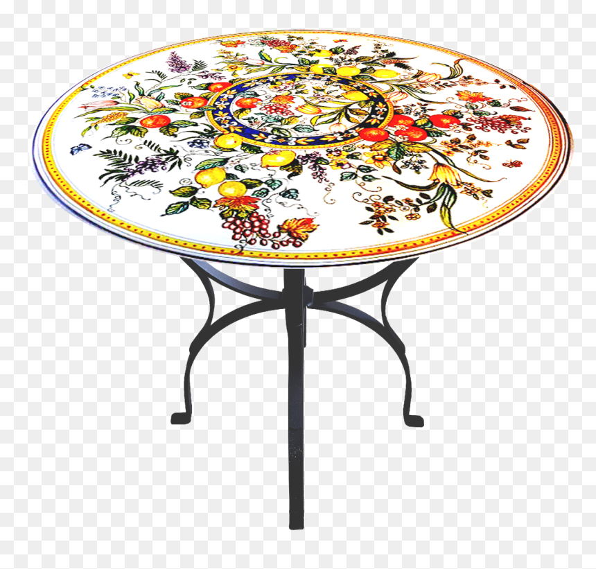 The Stone Table Fiori E Frutta 47 Inches Diameter - Coffee Table, HD Png Download - stone table png