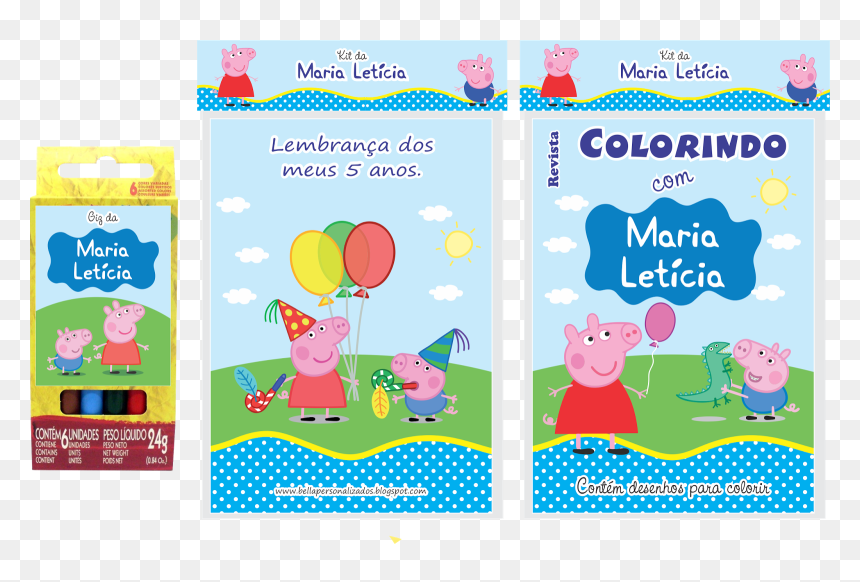 Revistinha Peppa Pig E George - Cartoon, HD Png Download - peppa pig george png
