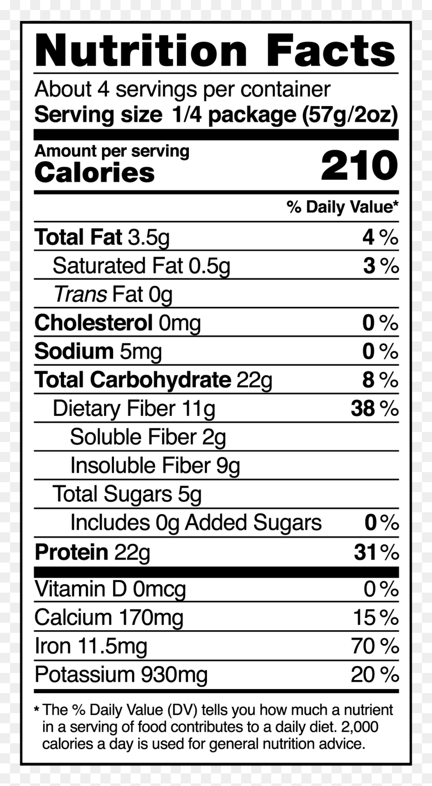 Rxbar Peanut Butter Chocolate Nutrition, HD Png Download - black bean png