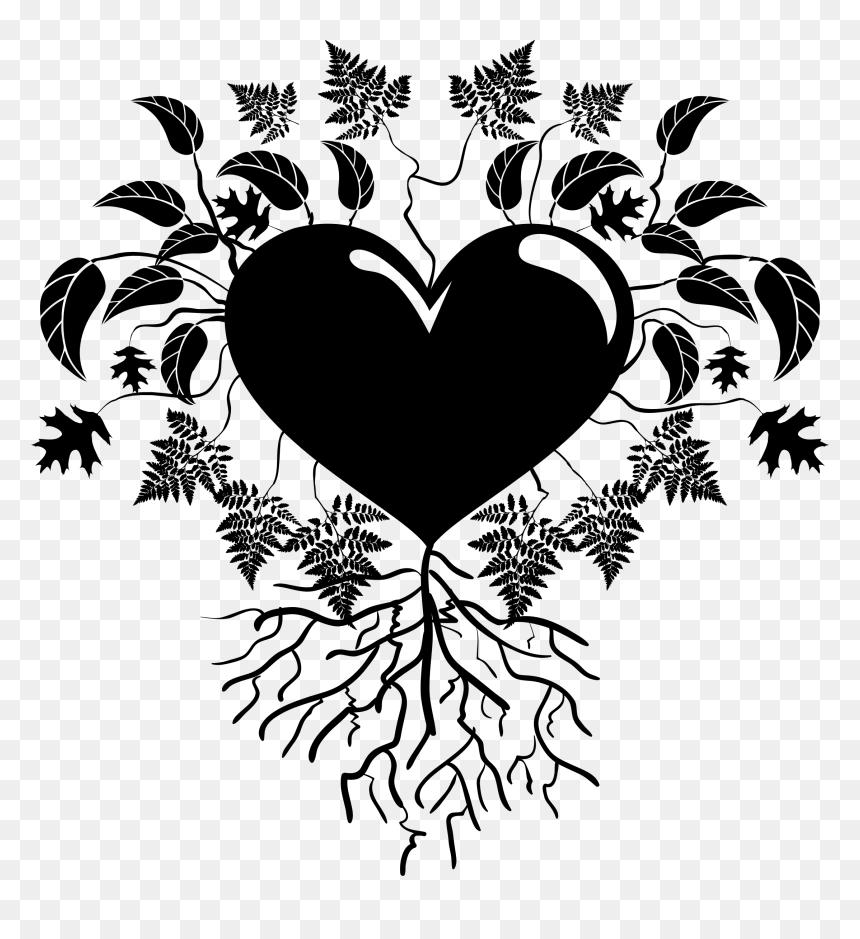 Heart Clipart Plant - Seed Heart Clip Art, HD Png Download - heart line art png