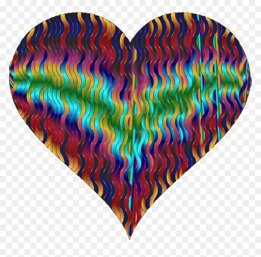Wavy Line With Heart Clip Art - Heart, HD Png Download - heart line art png