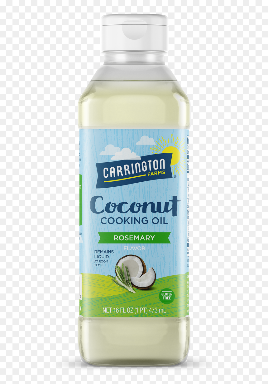Organic Coconut Oil Carrington Farms, HD Png Download - cooking oil png