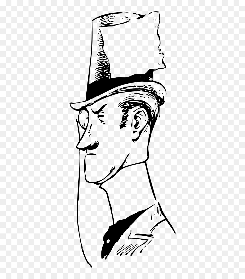 Top Hat With Label Svg Clip Arts - Top Hat, HD Png Download - tall top hat png