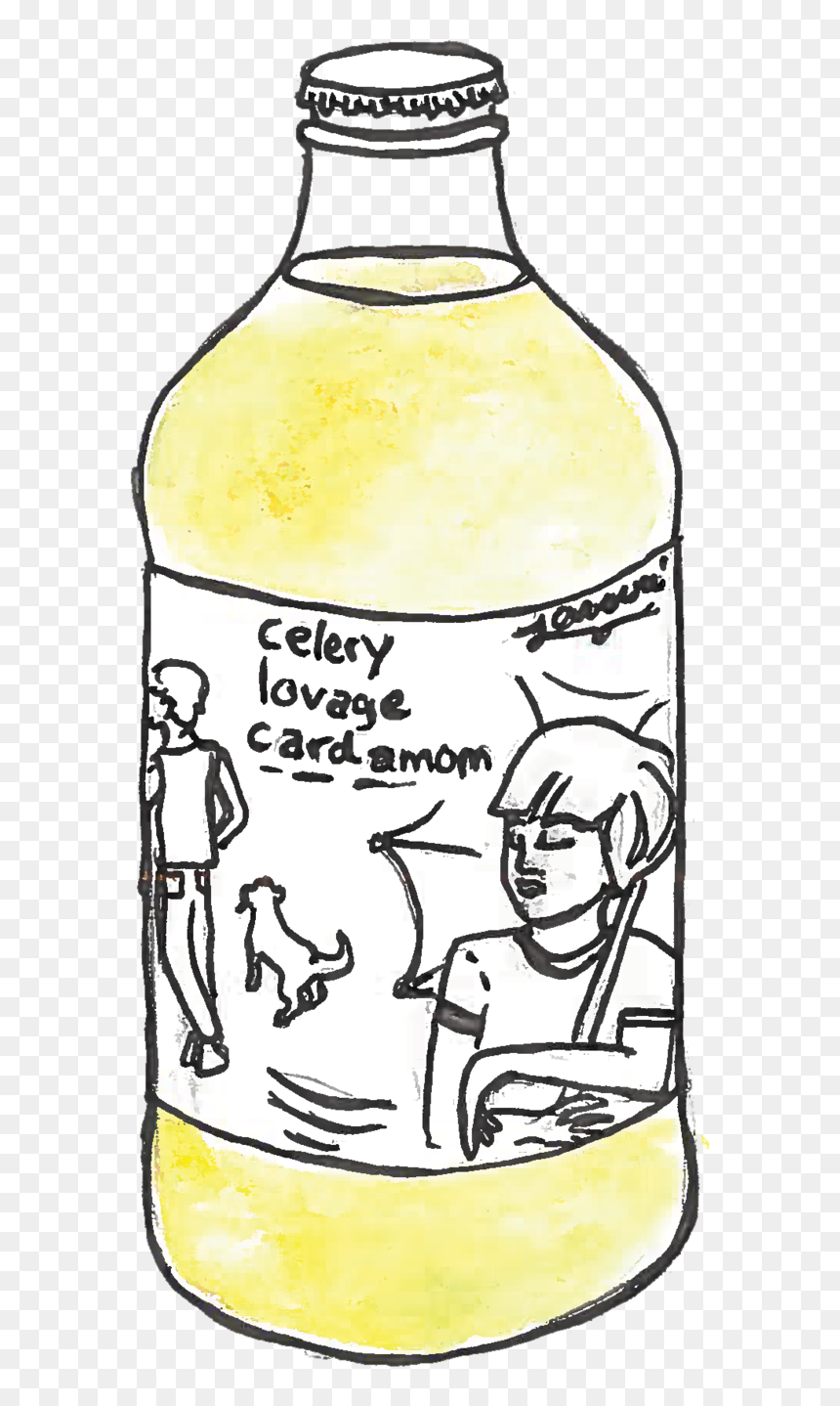 2-3celerylovagecardamom - Glass Bottle, HD Png Download - soda bubbles png