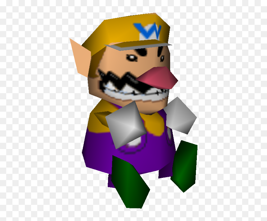 Mario Party N64 Mario Png, Transparent Png - waluigi mustache png