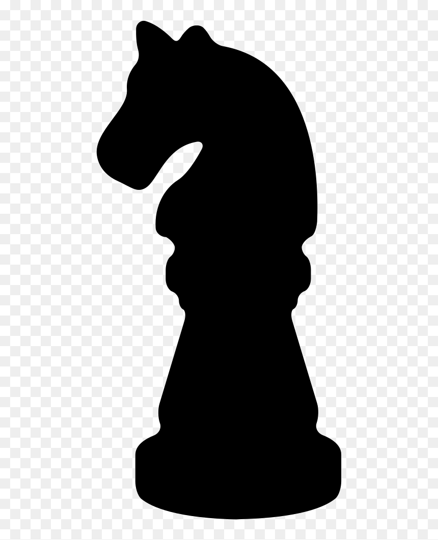 Black Horse Chess Piece Shape - Chess, HD Png Download - chess pieces clip art png