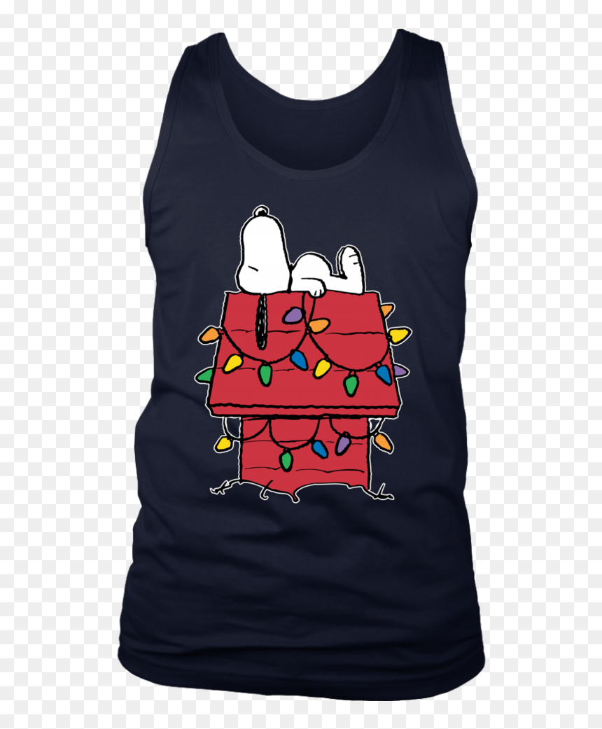 Snoopy Christmas Lights Long Sleeve T-shirt, HD Png Download - snoopy christmas png