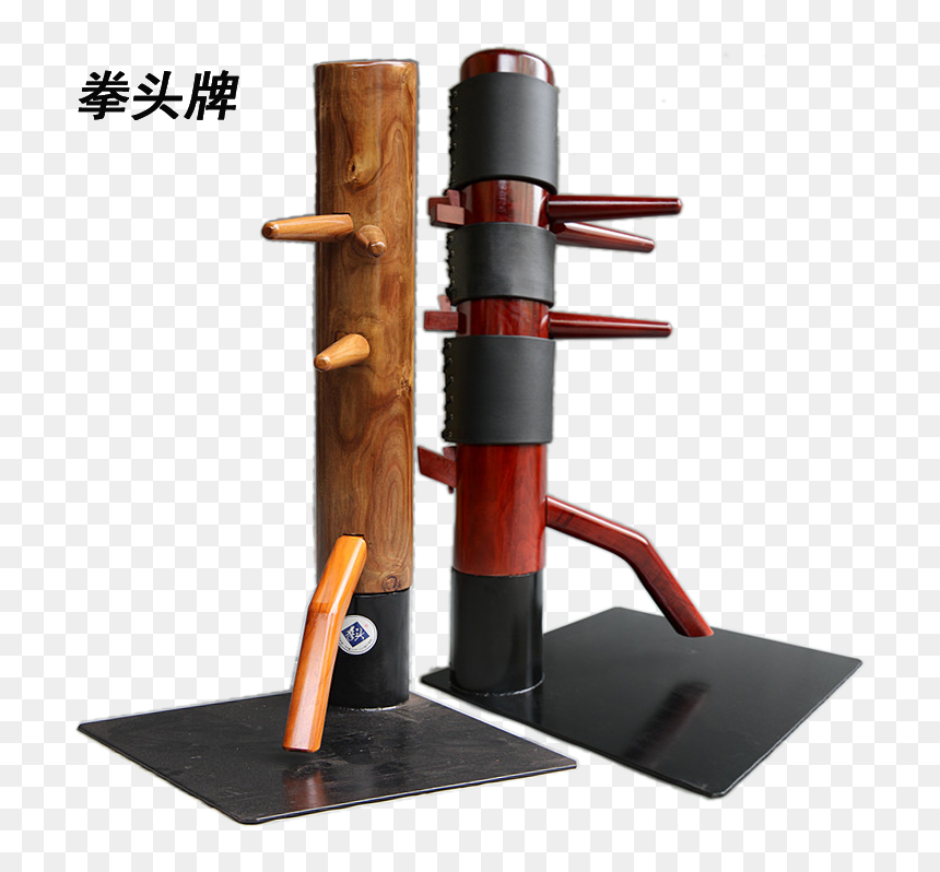 Fist Brand Big Iron Pile Ip Man Wing Chun Wooden Dummy - Wood, HD Png Download - wood pile png