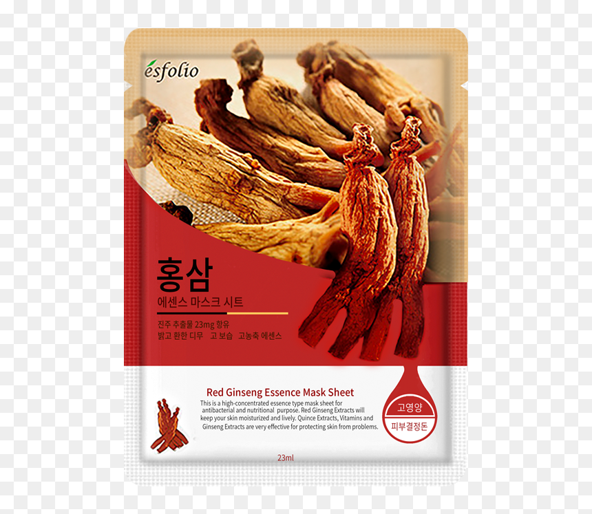 Esfolio Red Ginseng Essence Mask Sheet, HD Png Download - ginseng png