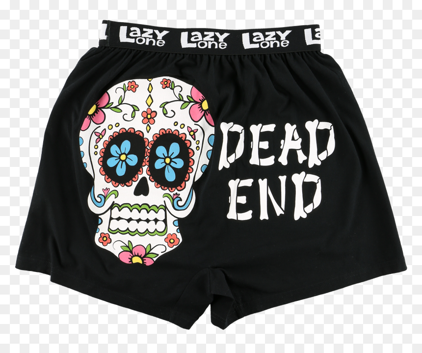 Skull Boxerky, HD Png Download - dead end sign png