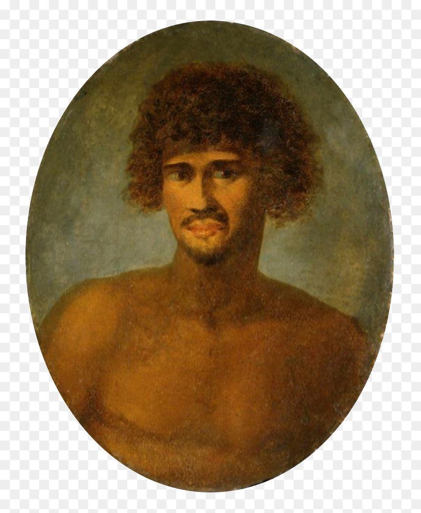 John Webber"s Oil Painting Of Otoo, 1777 - King Tinah, HD Png Download - jesus head png