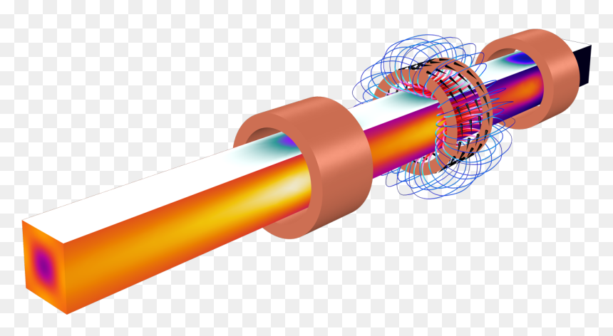 An Example Of Modeling The Heating Of A Steel Billet - Eletromagnetismo Png, Transparent Png - ac dc png