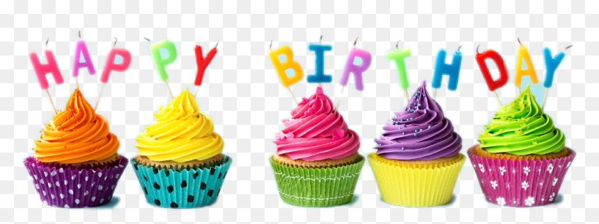 #birthday #colorful #balloon #happy #cupcakes #cupcakes - Happy Birthday Sweetpea, HD Png Download - birthday cupcakes png