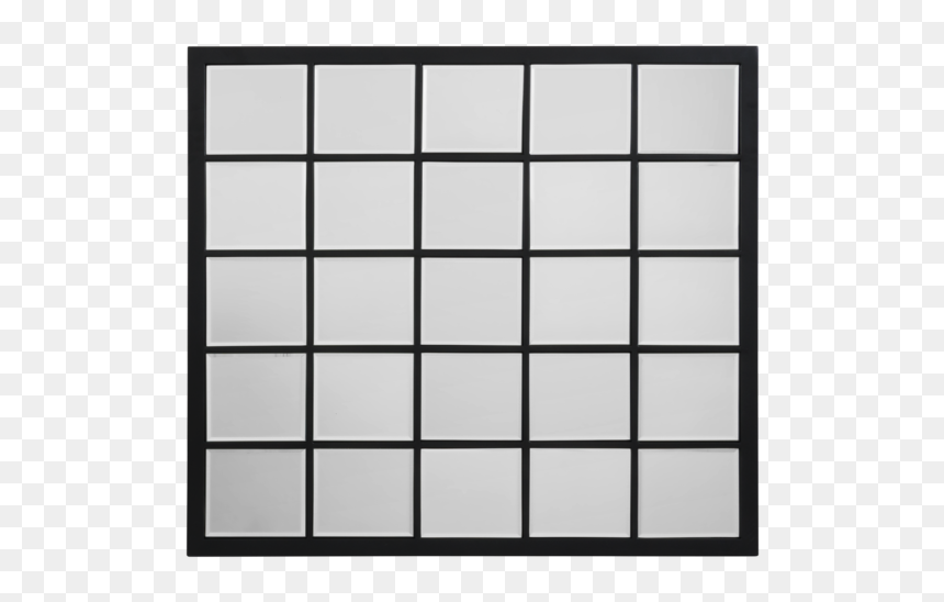 Black Grid Mirror - Pane Mirror Windowpane Black, HD Png Download - black grid png