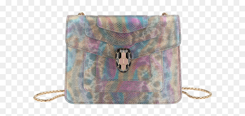 “serpenti Forever ” Crossbody Bag In Multicolour Metallic - Bulgari Serpenti Karung Bag, HD Png Download - body bag png