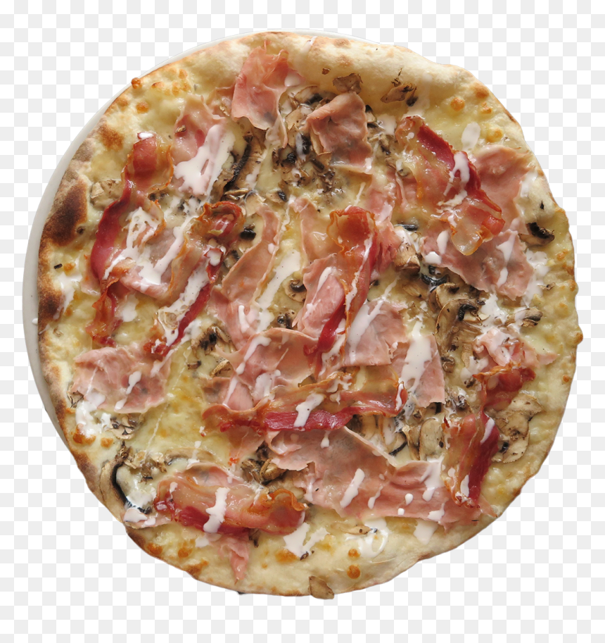 Double Cream, Ham,cheese, Bacon, Mushrooms - California-style Pizza, HD Png Download - pizza chef png