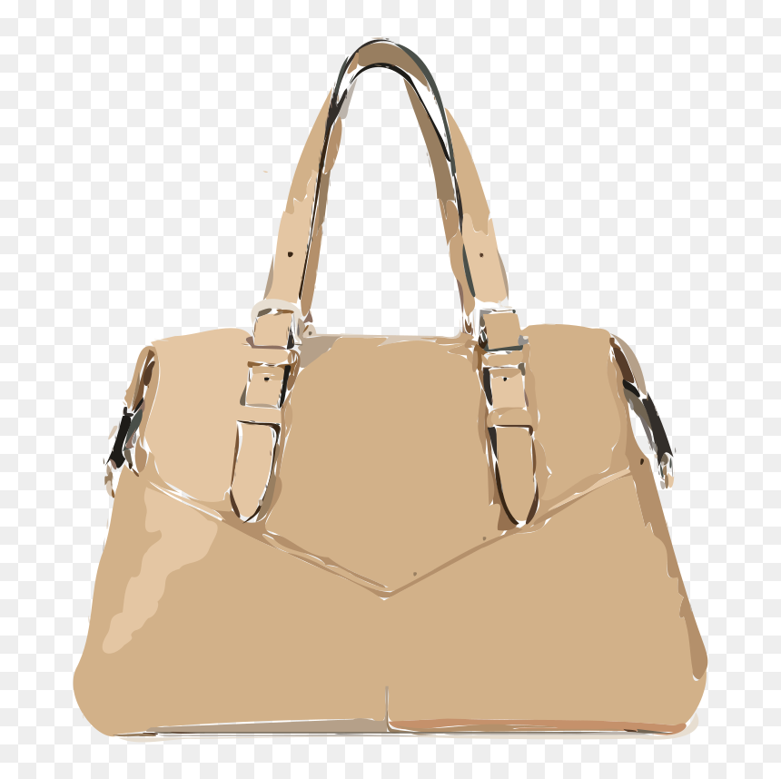 Tan Leather Triangle Purse No Logo - Png Beige Purse, Transparent Png - body bag png