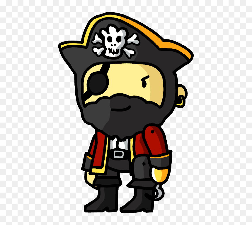 Scribblenauts Yarrr The Pirate - Scribblenauts Yarrr, HD Png Download - pirate face png