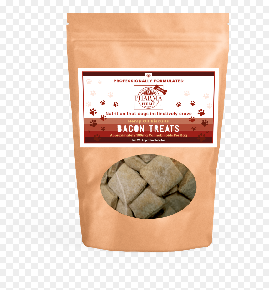 Cbd Hemp Oil Peanut Butter Bacon Treats For Dogs And, HD Png Download - dog biscuit png