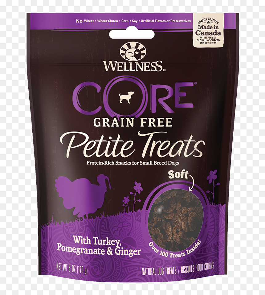 Wellness Core Petite Treats Soft Turkey - Dog Food, HD Png Download - dog biscuit png
