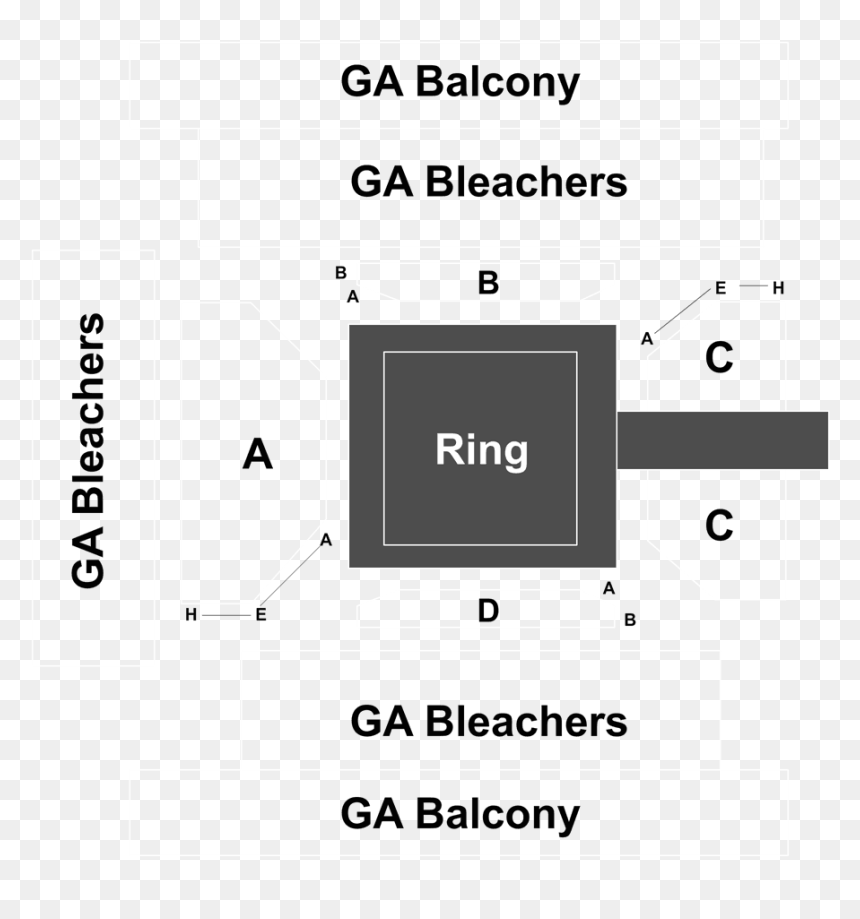 Diagram, HD Png Download - wwe ring png