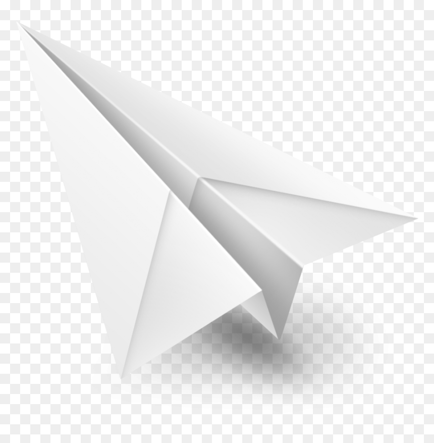 White Paper Plane Png Image - Paper Airplane, Transparent Png - black airplane png