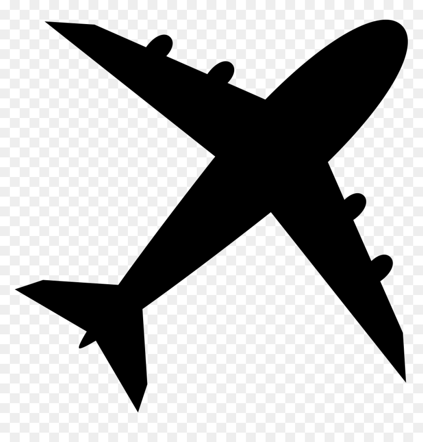 Aircraft - Airplane, HD Png Download - black airplane png