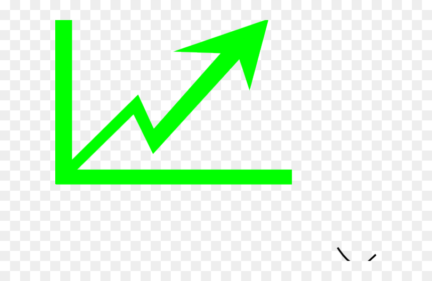 Transparent Triangle Clipart - Profit Clip Art, HD Png Download - green curved arrow png