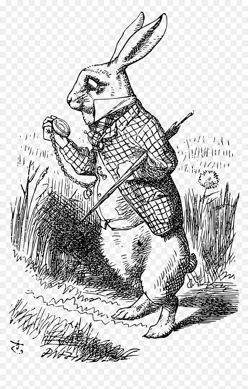 Alice In Wonderland Rabbit Original, HD Png Download - march hare png