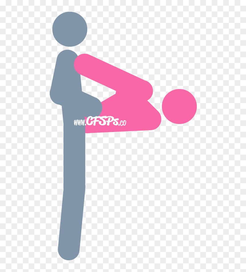 An Illustration Of The Right Angle 2 Sex Position - Sex Penetration Angle, HD Png Download - right angle png