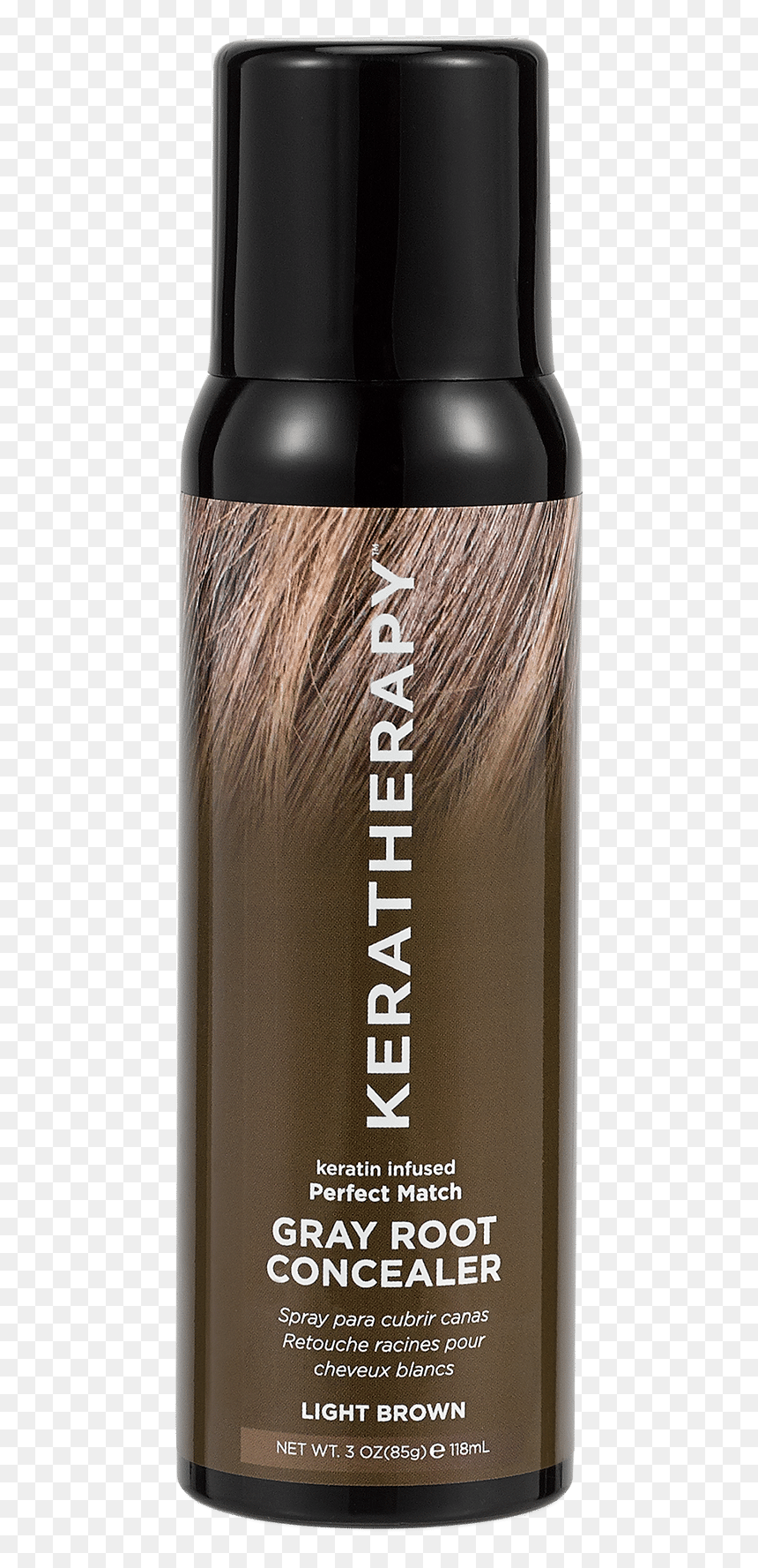Keratherapy Gray Root Concealer Light Brown, HD Png Download - gray hair png