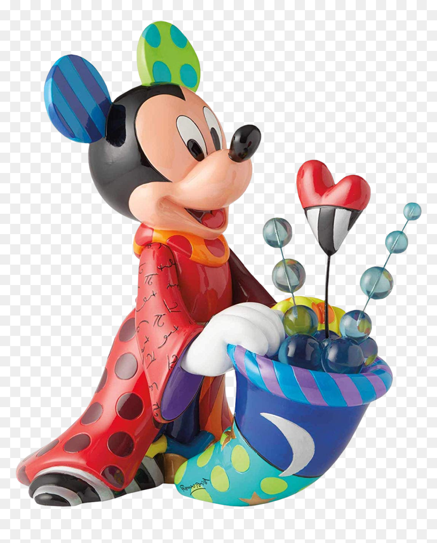 Romero Britto Mickey Mouse Sculpture, HD Png Download - mickey mouse balloons png