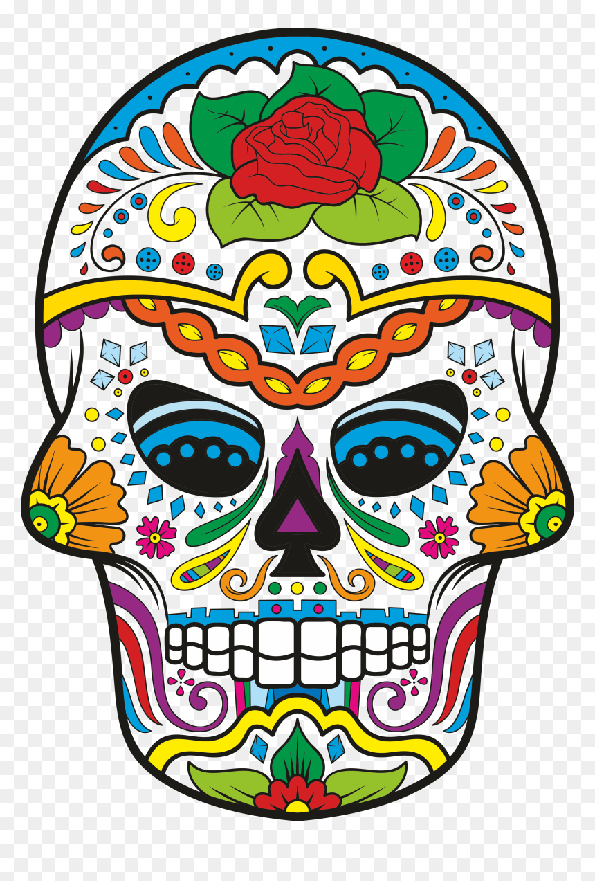 Transparent Sugar Skull Png - Sicario 2 Shirt Design, Png Download - sugar skulls png
