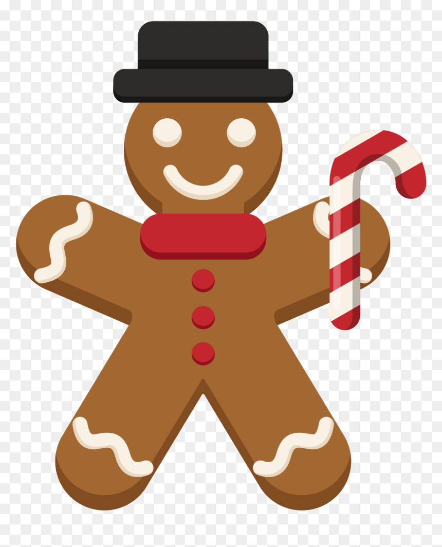 The Gingerbread Man Christmas Day Image - Gingerbread Man Png Transparent, Png Download - gingerbread cookie png